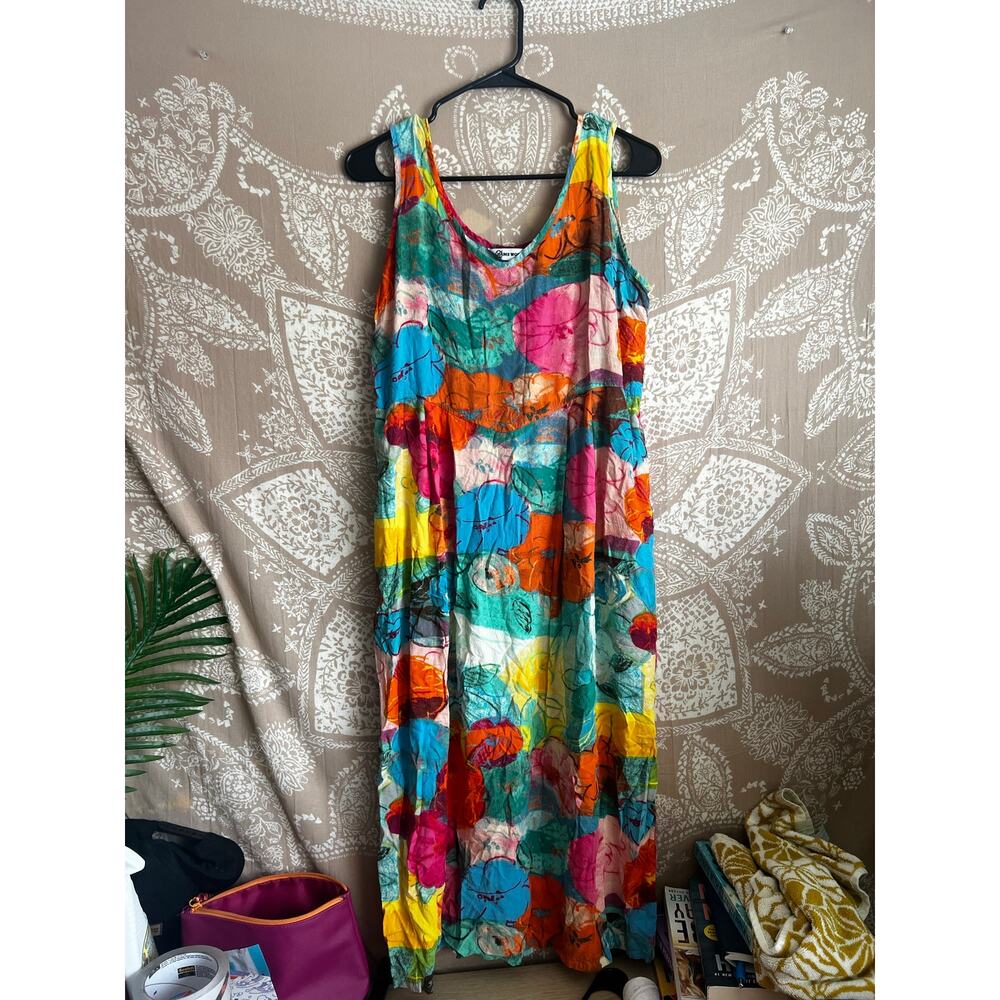 Jams World Floral Watercolor Midi Dress